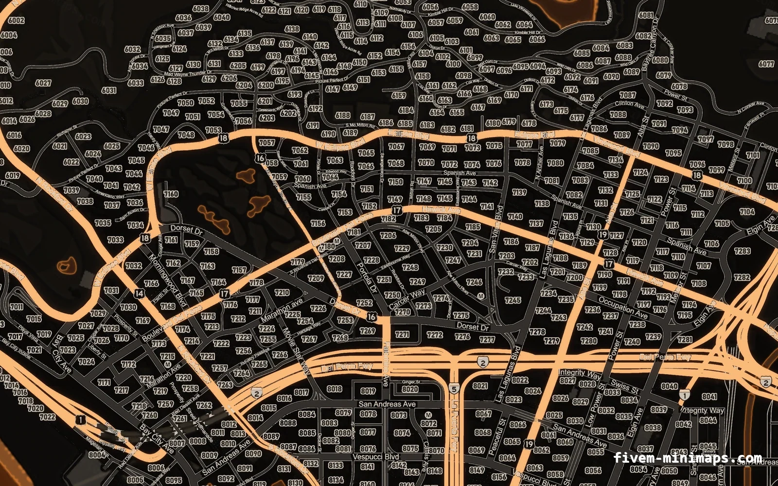 The protected live preview showing the Google-style orange minimap